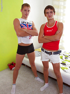 Bareback teen boys make a sticky mess! by Doggy Boys by Doggy Boys image #1