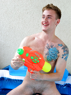 My hot mate Kell Fuller taking a skinny dip by Bentley Race by Bentley Race image #12