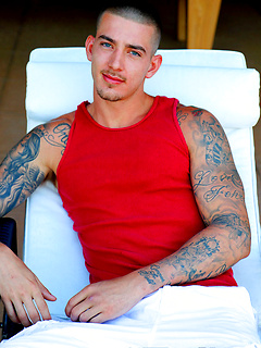 Big Dick Tatted Stud John Murphy Jerks Off by Gayhoopla by Gayhoopla image #1
