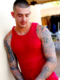 Big Dick Tatted Stud John Murphy Jerks Off