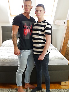 Lucas Drake makes his Boyfun debut with a bareback fuck of Taylor Mason. by BF Collection by BF Collection image #1