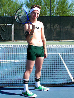 Thick dick top and sub bottom suck and fuck after a sweaty game of tennis. by Man Royale by Man Royale image #1