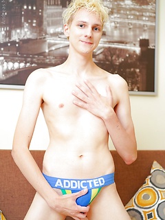 Blond boy strokes his big teen cock by Doggy Boys by Doggy Boys image #3