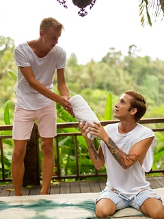 Dennis uses his friend's feet to wank with by Doggy Boys by Doggy Boys image #3