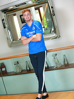 Young Straight Footballer Alfie Shows off his Lean and Toned Body by English Lads by English Lads image #1