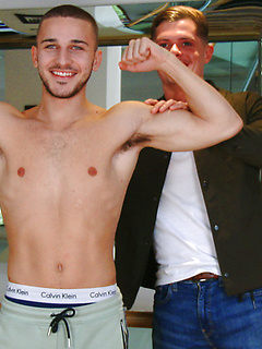 Young Straight & Muscular Stud Logan Wanks his 1st Man & it's Jack's Thick Uncut Cock by English Lads by English Lads image #4