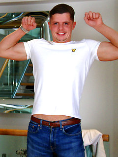 Young Straight & Muscular Stud Logan Wanks his 1st Man & it's Jack's Thick Uncut Cock by English Lads by English Lads image #6