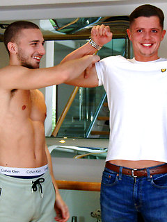 Young Straight & Muscular Stud Logan Wanks his 1st Man & it's Jack's Thick Uncut Cock by English Lads by English Lads image #7