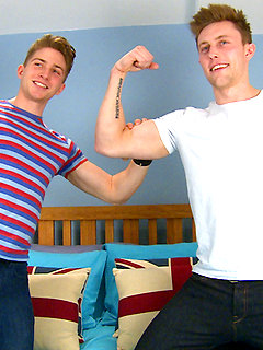 Marc's Photo Shoot - Young Straight Muscular Lad gets his 1st Man Blow Job! by English Lads by English Lads image #5