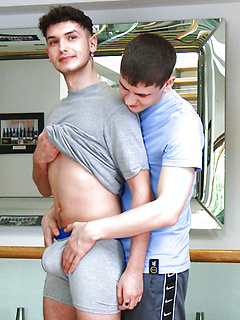 Young Straight Pup Charlie gets his 1st Man Suck & it's Naughty Dominic Sucking his Big Uncut Cock! by English Lads by English Lads image #12