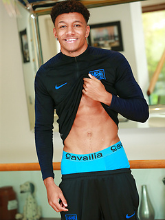 Young Straight Footballer Tyler Shows off his Muscular & Ripped Body & Big Uncut Cock! by English Lads by English Lads image #7