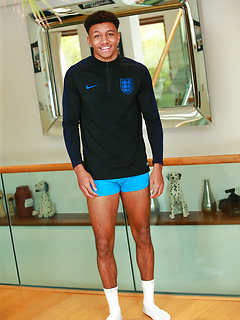 Young Straight Footballer Tyler Shows off his Muscular & Ripped Body & Big Uncut Cock! by English Lads by English Lads image #8
