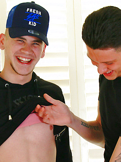 Young Straight Lad Marco Braid's 1st Ever Man Suck & it's Dominic's Huge Uncut Cock he Blows! by English Lads by English Lads image #7