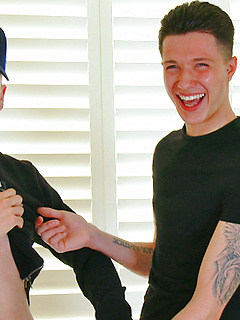 Young Straight Lad Marco Braid's 1st Ever Man Suck & it's Dominic's Huge Uncut Cock he Blows! by English Lads by English Lads image #9