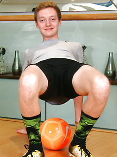 Eighteen Year Old Footballer Bradley Shows his Lean Body & Long and Thick Uncut Cock! by English Lads by English Lads image #2
