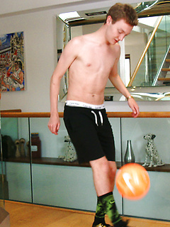 Eighteen Year Old Footballer Bradley Shows his Lean Body & Long and Thick Uncut Cock! by English Lads by English Lads image #5