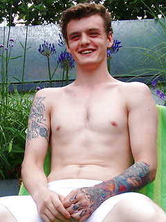 Straight Young Boxer Kieran Wanks his Thick Uncut Cock & Shoots his Load! by English Lads by English Lads image #1