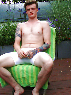 Straight Young Boxer Kieran Wanks his Thick Uncut Cock & Shoots his Load! by English Lads by English Lads image #6