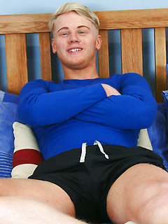 Straight Young Blond Craig gets his 1st Man Handling & his Big Uncut Cock Shoots Cum Everwhere! by English Lads by English Lads image #1