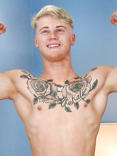 Straight Young Blond Craig gets his 1st Man Handling & his Big Uncut Cock Shoots Cum Everwhere! by English Lads by English Lads image #8