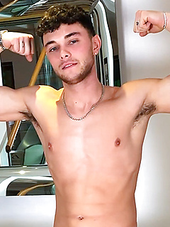 Young Toned Footballer Wanks his Hard Uncut Cock & Squirts a Load of Cum Everywhere!