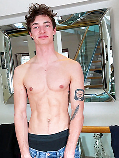 Young Fit & Lean Oscar Shows off his Ripped Body & Wanks his Big Uncut Cock! by English Lads by English Lads image #5