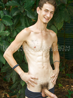 Cute 10" Adam is Back! Celebrate Pride Month with Bisexual College Twink: Opens Hole x2, Pees, Works & Sprays Belly in Hawaii! by Island Studs by Island Studs image #3