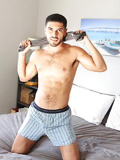 Angel Duran strokes his uncut dick and spreads his sexy hairy ass by BadPuppy by BadPuppy image #4