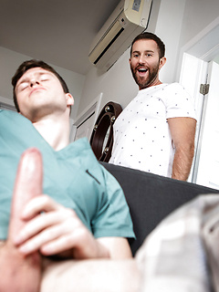 Hung threesome bare fuck by Men by Men image #7