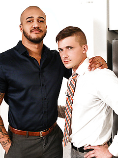 Muscled Jason Vario fucks young real estate agent Jake Porter in the ass by Men by Men image #1