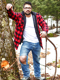 Woodsmen Ryan Bones & Dustin Holloway go gay after a hard day in the woods by Men by Men image #3