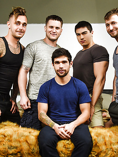 Gay friends hookup for a session of deep butt fucking without condoms by Men by Men image #1