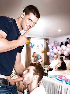 Benjamin Blue gets his face covered with Malik Delgaty's cum by Men by Men image #9