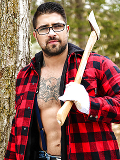 Hunky men put down their axes and go indoors for oral and anal sex by Men by Men image #1