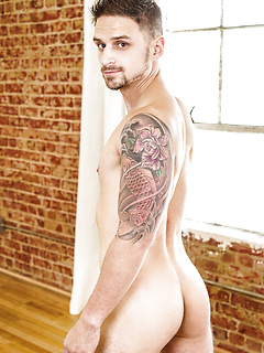 Bearded hung musclemen Jackson Reed & Eddy Ceetee ass fuck after yoga session by Men by Men image #7