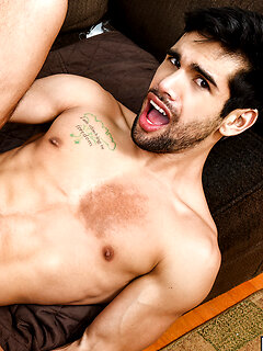 Sexy gay roommates Nicolas Ryder & Ty Mitchell fucking on the sofa by Men by Men image #15