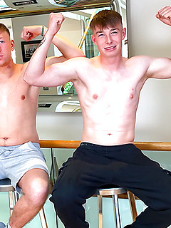 Straight Best Mates Wank Each Other's Big Uncut Cocks & Squirt Loads of Cum Everywhere! by English Lads by English Lads image #3