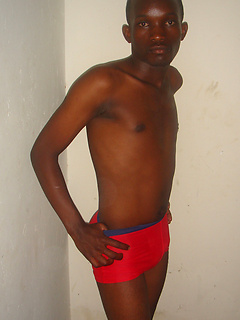 Handsome African twink jerks himself off, until he shoots a wad of thick creamy spunk. by 80gays by 80gays image #2