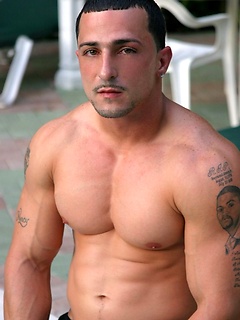 Muscle latin guy Chris Principe jacking off dick by Finest Latin Men by Finest Latin Men image #4
