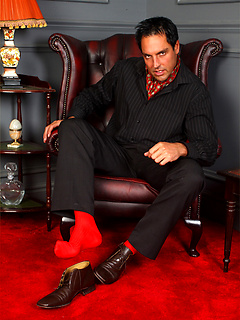 Italian Stallion Marcello is dressed in a pin stripe suit and he loves to masturbate hard by With Marcello by With Marcello image #3
