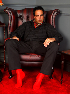 Italian Stallion Marcello is dressed in a pin stripe suit and he loves to masturbate hard by With Marcello by With Marcello image #4