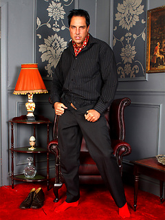 Italian Stallion Marcello is dressed in a pin stripe suit and he loves to masturbate hard by With Marcello by With Marcello image #5