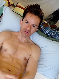 Latino man wankoff his big fat uncut cock by Young Latino Studz by Young Latino Studz image #4