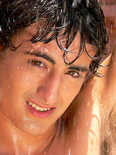 Wet horny twink showering, getting his cock hard and pumping out a load of cum by EU Twinks by EU Twinks image #2