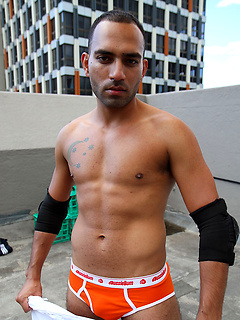 Our newest mate Ali Halibi strips naked on the roof by Bentley Race by Bentley Race image #9
