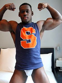 Mister Muscles - 18 year old college football player strips for Ben by Bentley Race by Bentley Race image #3