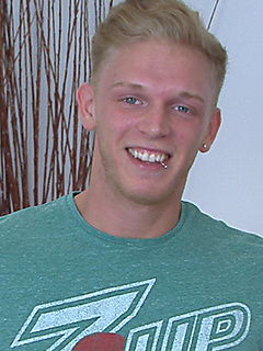 One Enthusiastic Wanker - Tom is Toned, Muscular, Tattooed - A Straight Hunk with a Big Uncut Cock!