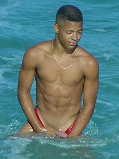 Black young twink with wash board abs and thick cock by Mount Equinox by Mount Equinox image #1