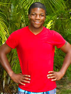 Jackie - 19 Year Old Nudist Black Boy Jerks Off Outdoors! by Island Studs by Island Studs image #7