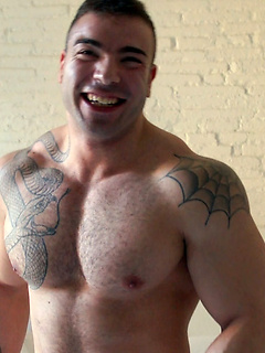 Champion Body Builder Max Hilton strips and wanks for Ben by Bentley Race by Bentley Race image #16